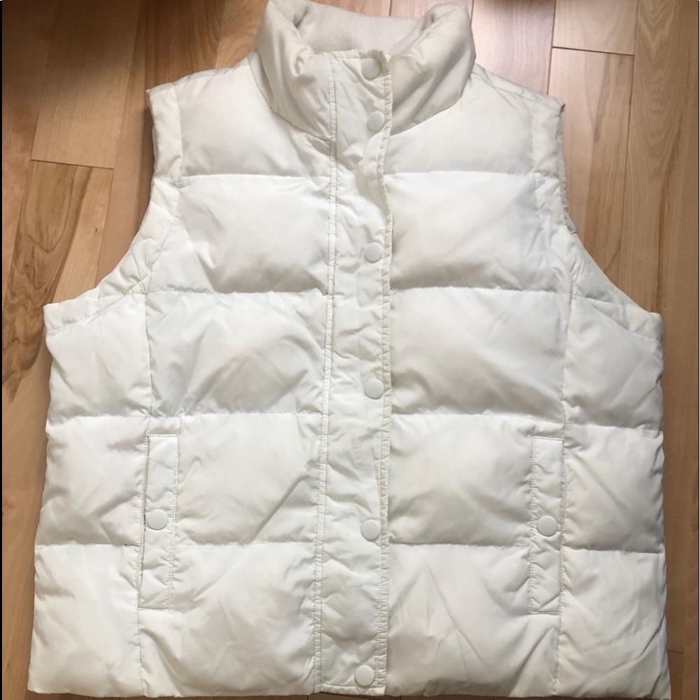 White down vest
